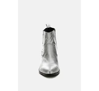Rag & Co Women's Rayna Metallic Leather Boots