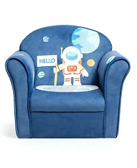 Sugift Kids Astronaut Armrest Upholstered Couch