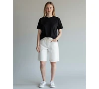 Blank Nyc Women's Denim Bermuda Shorts