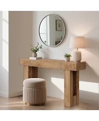 gaomon Console Tables for Entryway, Narrow Wooden Sofa Table Behind Couch, Farmhouse Style, Perfect for Entrance, Living Room, Easy Assembly