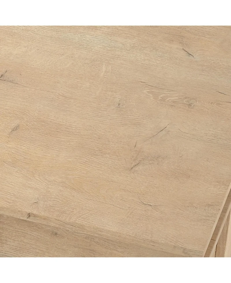 gaomon Light Wood Coffee Table with Drawer, 47.2" Center Table with Storage Shelf, Rustic Coffee Tables Long Living Room Furniture