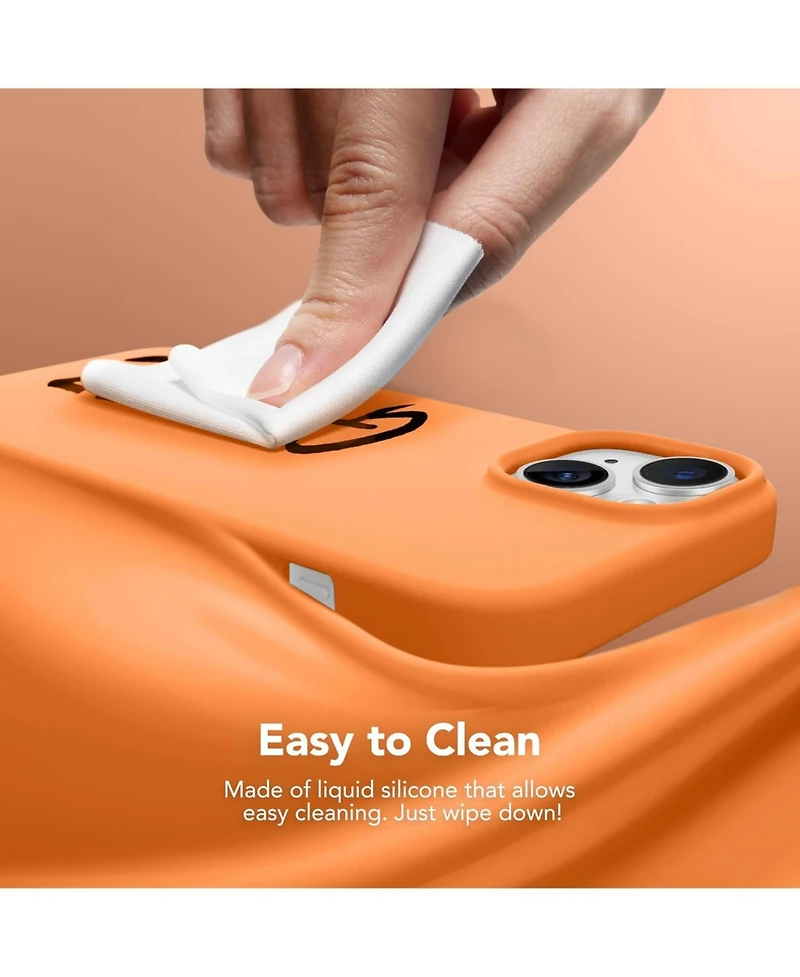 Gonez Magnetic for iPhone 15 Case Anti-Scratch Microfiber Lining Shockproof Protective Silicone Phone Cover