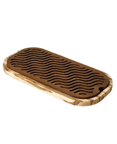 Uncommon Goods Artisan Bread Board With Crumb Tray