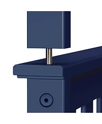 Max & Lily Bunk Bed Twin over Full Size, Solid Wood Beds with Ladder for Kids