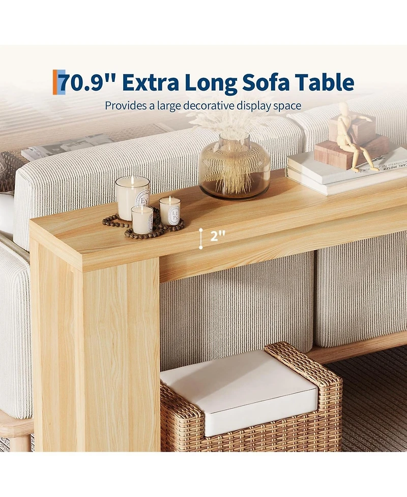 gaomon Console Tables for Living Room, Farmhouse Long Narrow Entryway Table for Entrance, Hallway, Foyer