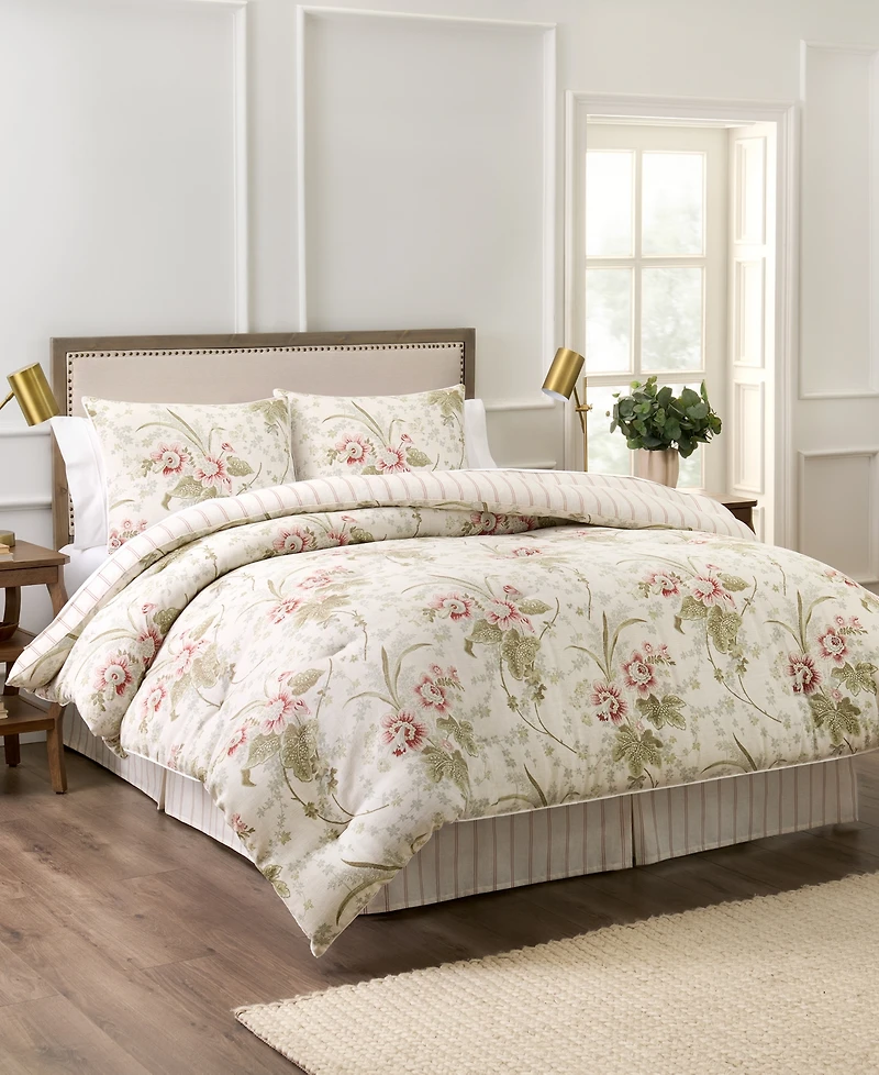 Waverly Stonington Cotton 4-Pc. Comforter Set