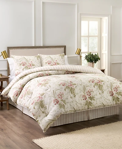 Waverly Stonington Cotton 4-Pc. Comforter Set, Queen