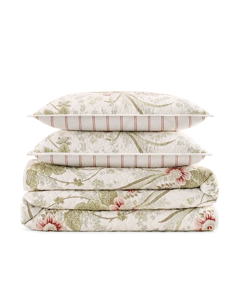 Waverly Stonington Cotton 3-Pc. Quilt Set