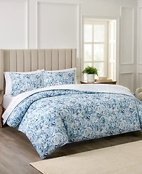 Waverly Hayden Microfiber Percale 3-Pc. Comforter Set