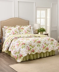 Waverly Emma's Garden Cotton 4-Pc. Quilt Set
