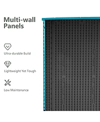 Decksplore 6 Ft. W X 3.5 Ft. D Durable Resin Outdoor Storage Shed With Floor And Double Doors