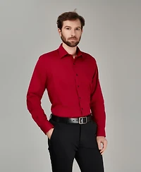 Alfani Men's Regular Fit Solid Dress Shirt, Macy's Exclusive