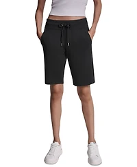Dkny Sport Women's Embroidered Logo Bermuda Shorts