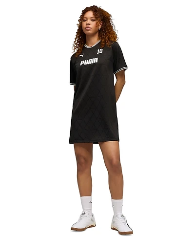 Puma Women's V-Neck Relaxed Jersey Dress