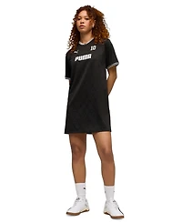 Puma Women's V-Neck Relaxed Jersey Dress