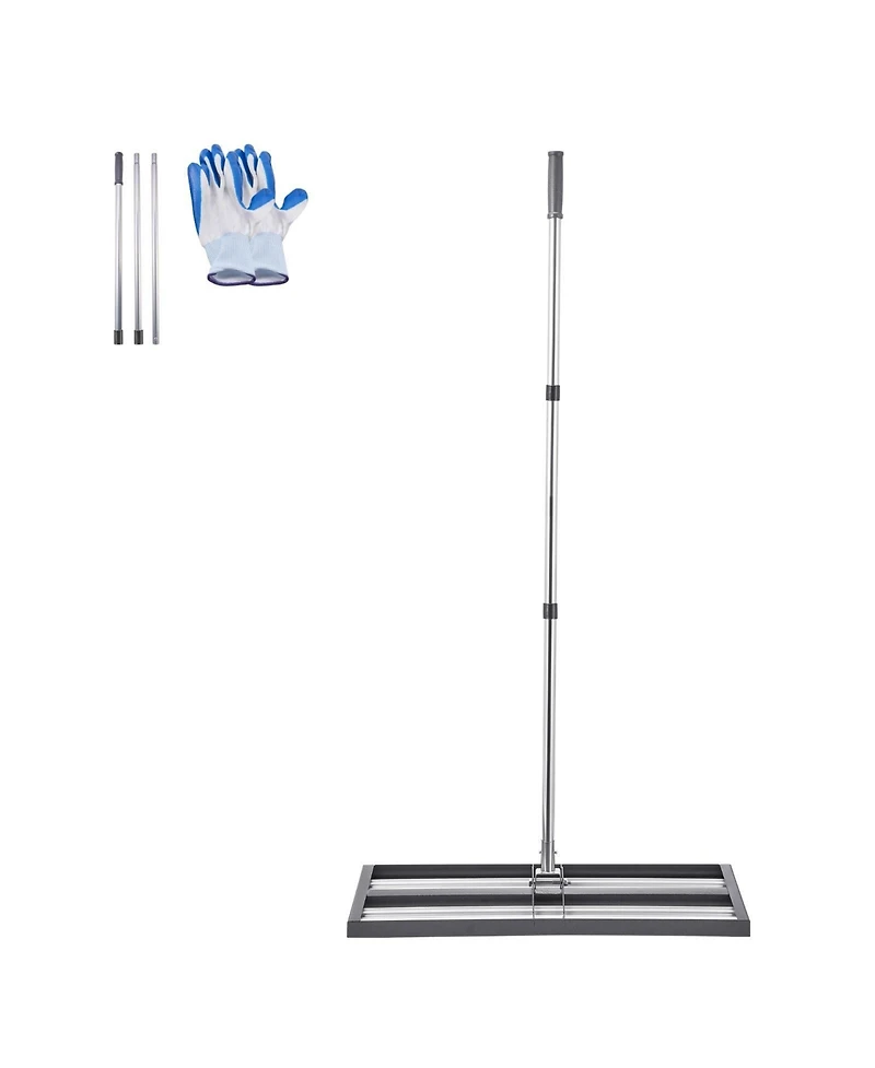 Sugift Updated Lawn Leveling Rake, Stainless Steel for Yard and Golf Course