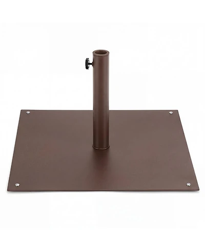 Sugift 25 Inch Square Patio Umbrella Base 42 Lbs Weighted