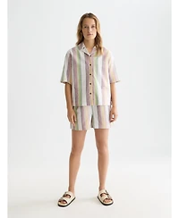 Scotch & Soda Women's and Striped Elastic Waist Shorts