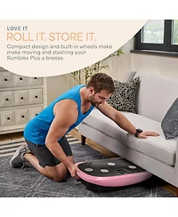 Lifepro Rumblex Plus 4D Vibration Plate Exercise Machine, Triple Motor Full Body Vibrating Plate for Weight Loss & Lymphatic Drainage