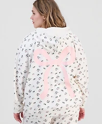 Rebel Veil Trendy Plus Drop-Shoulder Zippered Hoodie