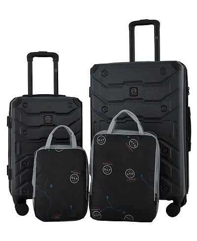 Wrangler Trailway 4 Piece Hardside Luggage Set