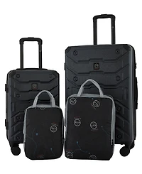 Wrangler Trailway 4 Piece Hardside Luggage Set