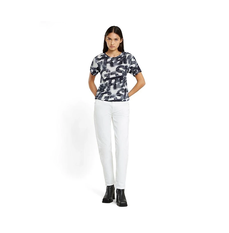 G-Star Women's Sprayed Letters Top
