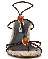 Steve Madden Women's Ramos Strappy Embellished Stiletto Heel Dress Sandals