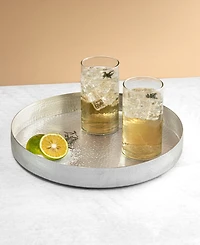 Godinger Temari Hammered 13" Round Serving Tray