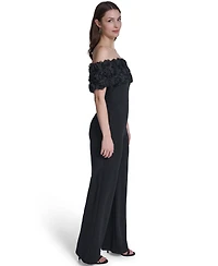 Eliza J Women's Off-The-Shoulder Short-Sleeve Jumpsuit