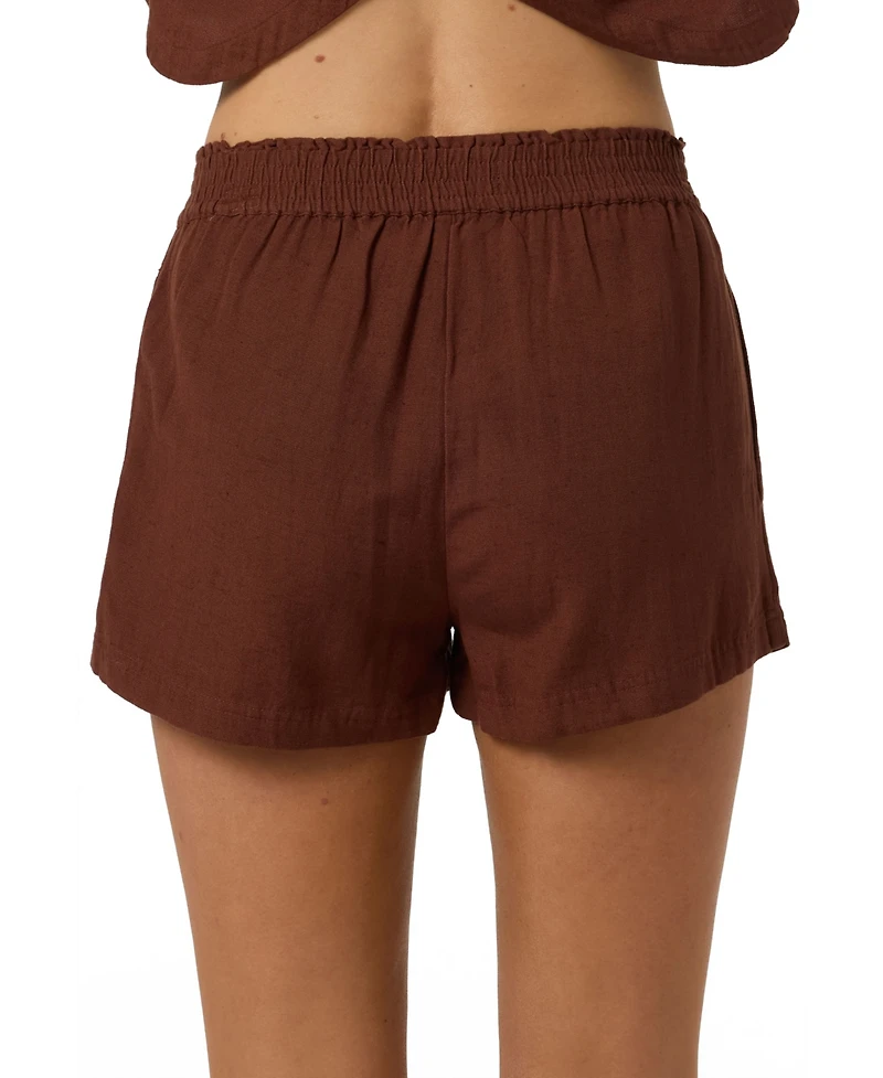 O'Neill Women's Smocked Waistband Pull-On Shorts