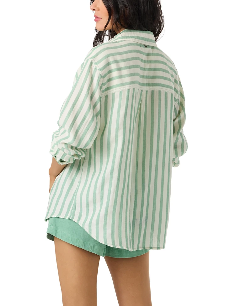 O'Neill Women's Cotton Leni Striped Shirt