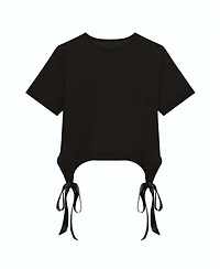 The Noli Shop Women's Diana Satin Bow Shirt - White