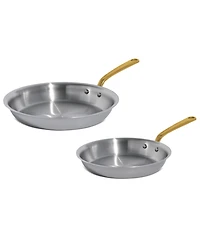 Made In Stainless Steel Clad 2-Piece Fry Pan Set
