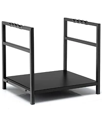 Gouun Steel Firewood Log Holder with Raised Feet and Carrying Handles