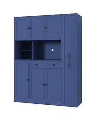 Streamdale Furniture Freestanding Buffet Hutch Kitchen Pantry Storage Cabinet