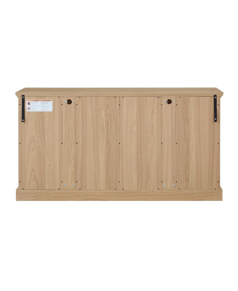 Streamdale Furniture Led Curio Display Cabinet with Glass Doors