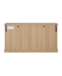 Streamdale Furniture Led Curio Display Cabinet with Glass Doors