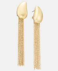I.n.c. International Concepts Tear-Shape Chain Linear Drop Earrings, Macy's Exclusive