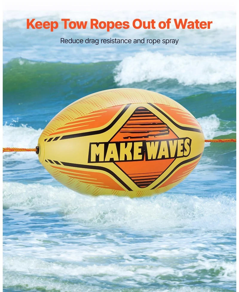 Mecale Towable Tube Booster Ball Thickened Pvc for Water Sports