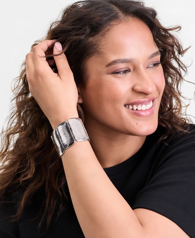 I.n.c. International Concepts Textured Bar Stretch Bracelet, Macy's Exclusive