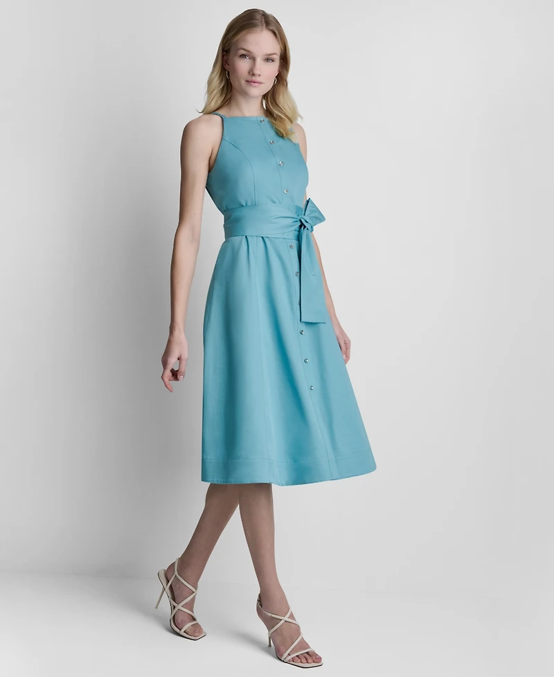 Dkny Women's Sleeveless Crewneck Dress