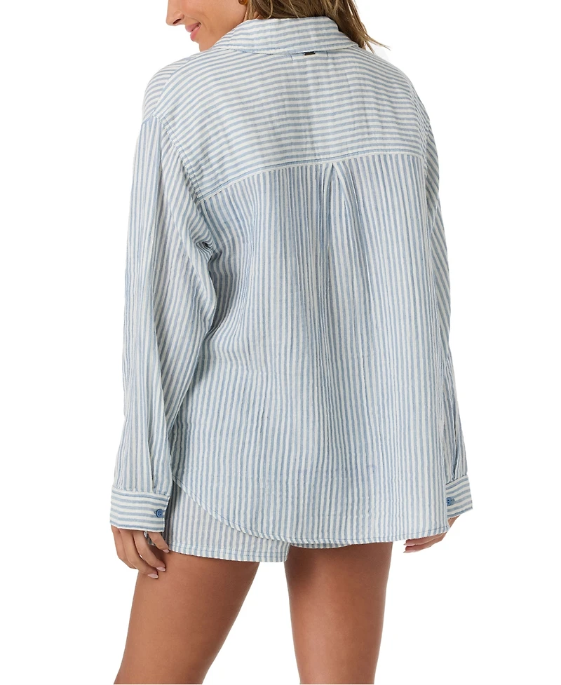 O'Neill Women's Cotton Leni Striped Shirt