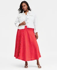 On 34th Trendy Plus Midi Circle Skirt, Macy's Exclusive