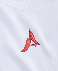 On 34th Women's Embroidered Chili Pepper Ribbed Tank, Macy's Exclusive