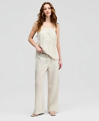 And Now This Women's Wide-Leg Drawstring Pants, Macy's Exclusive