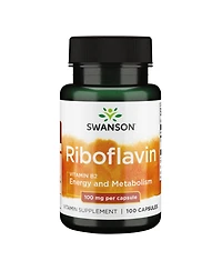 Swanson Vitamin B2 Riboflavin Supplement for Vision Health, Thyroid Function and Supports Energy Production