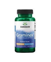 Swanson Maximum Strength Graminex Flower Pollen Extract, Prostate, Urinary Tract and Kidney Health, Mens Health Supplement, 500 mg, 60 Capsules