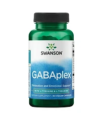 Swanson Amino Acid Gabaplex With LTyrosine and LTheanine 60 Veg Capsules