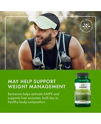 Swanson Berberine Standardized 97% Berberine HCl 400mg Each 60 Capsules